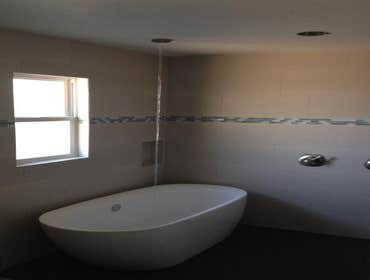 Bath with ceiling Tub Spout
