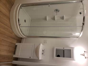 Garage conversion to an appartment . Bathroom