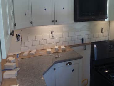 Photos from Love Remodeling Llc Built in custom entertainment center and custom oak floating shelves