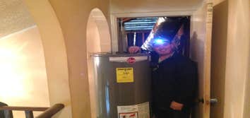 New Rheem water heater.