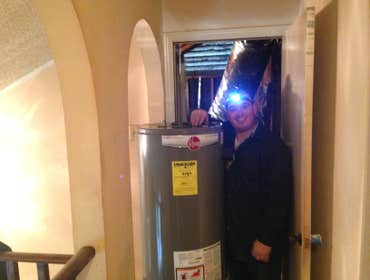 New Rheem water heater.