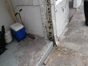 Exterior before