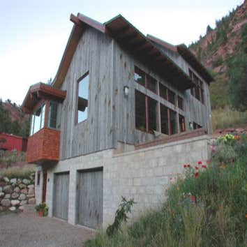 the Confluence Architecture Studios This is our home-office situated in the Crystal River Valley between Carbondale and Redstone. The site was challeng