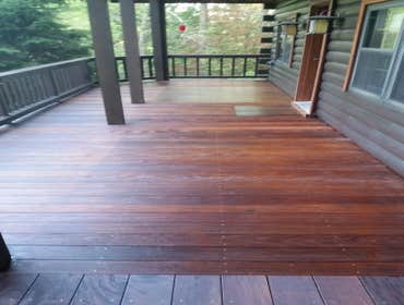 Decking/Logs/Fascia Refinishing & Patio Stone Leveling