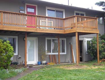 Just about anything you can think of Detached Garage Build
Deck Builds
Stair Builds
Counter, floor and shower tile installation
Cabinet installations
G
