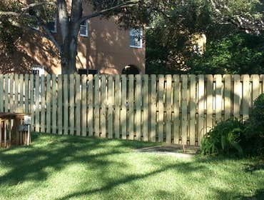 Wood and Vinyl Fence
