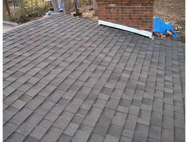 Roof Replacement roof after a bad winter/ice storm.