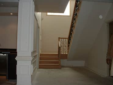 Basement entrance stairway