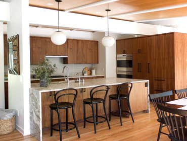 mid-century modern interior remodel