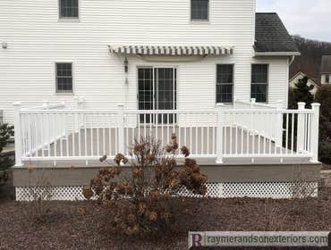 Azek Vinyl Deck and Radiance Rail Express