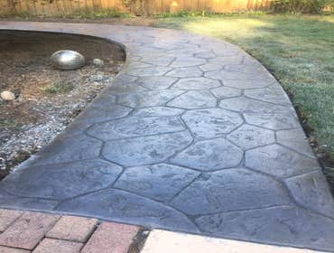 Stamped Walkway