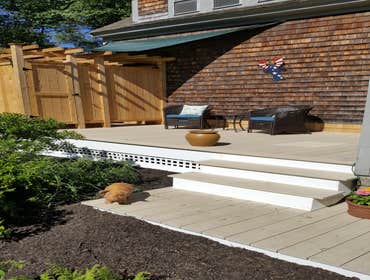 Photos by Wade Construction & Remodeling #4 added a small deck with an outdoor shower to an antique farmhouse