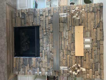Stone Fireplace