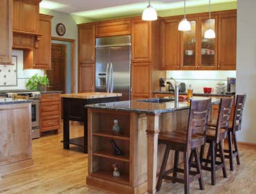 custom maple cabinets