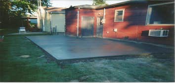patio pour boise