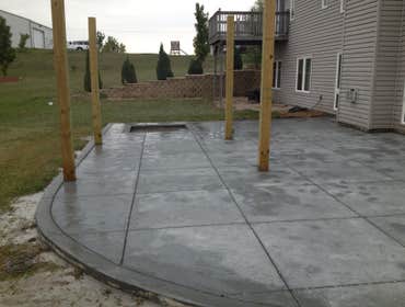 Stamped patio