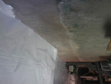 Inside french drain