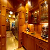 Butler's Pantry This butler's pantry features under-counter refrigeration, wine storage, sink, and an expresso machine--everything you need to make gu