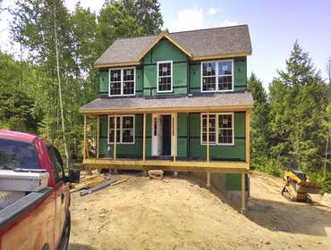 Photo(s) from Score Construction Services LLC This was a new house out in Concord NH, approximately 2,500 sq foot home. 8,500 sq ' of drywall.