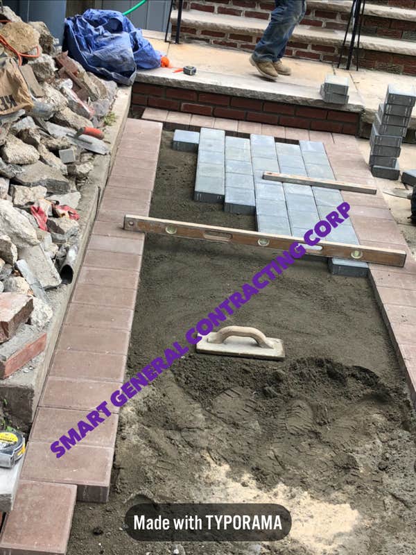 Pavers in walkway