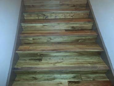 Wood staircase