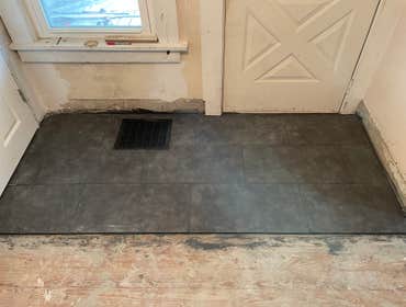 Photos by C.S Remodeling & Construction #1 Dust protection and entry to home protection temporary wall built to prevent anyone or anything from getting