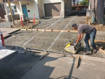 Photos by Silva Engineering Construction #1 Demo, excavate, rock, form, and pour walkway, driveway , and driveway approach for client.