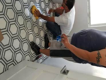 2 bathrooms remodeling in c.gables