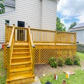 Photos by Arce Construction LLC #1 New floor and new steps and New realigns and paint stain