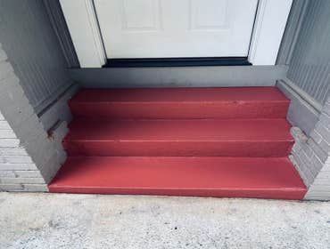 Finished Painting Concrete Steps!!!