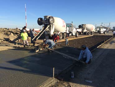 Concrete slab for BRITZ inc
