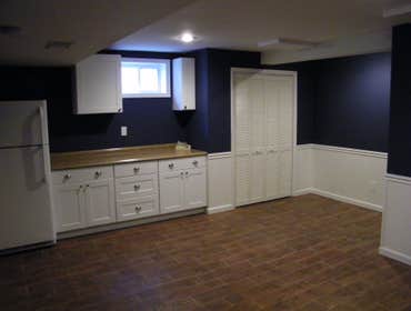 Finished Basement with tile fl
