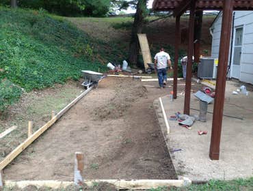 Concrete patio