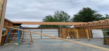 Photos by OTC Construction #2 Garage conversion, raise roof for larger garage door, reside and roof with steel siding