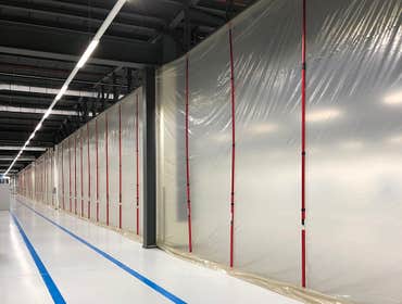 Industrial Warehouse Partition Installation