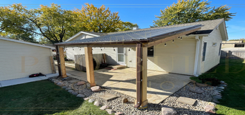 Outdoor Living Upgrade with Custom Pergola The homeowner wanted a pergola that would fully cover a 24' x 16' patio without relying on a prefabricated g