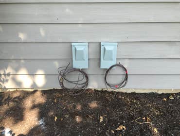 Rough in for A/C Condensors