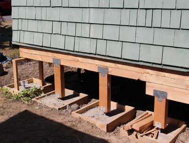 Post and peer foundation repair Replaced rotting post and peer foundation throughout 95% of the house.