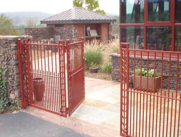 Frank Lloyd Wright inspired gates