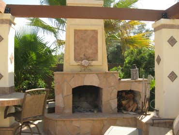 Flagstone Fire place
