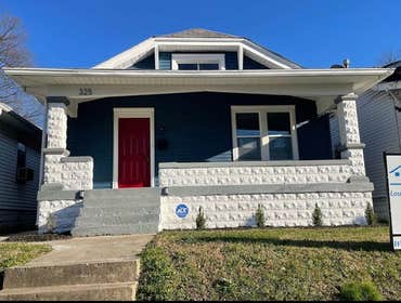 325 South 43rd St., Louisville KY New windows. Painted exterior. Refinished hardwood floors. New kitchen. New tile shower with glass brick window. 