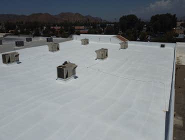 Cold Storage Foam roof.