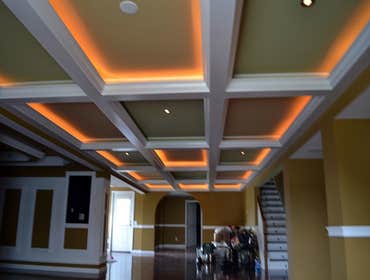 Custom Trim and Molding for a Finished Basement