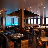 Bar Area for Code Restaurant in Newport Beach Mappa Burl wood was used for this extensive champagne and wine rack at the Code Restaurant in Newport Be