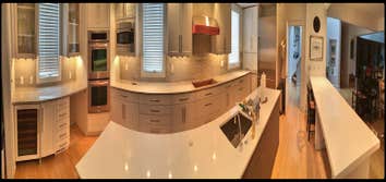 Panorama of A Modern Kitchen