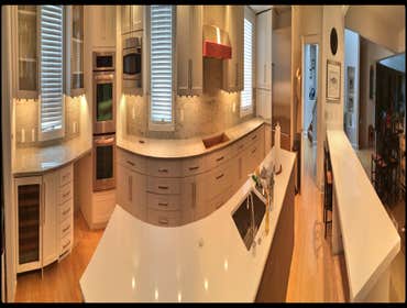 Panorama of A Modern Kitchen