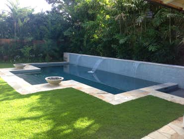 Photos by Hard Rocking Hawaii, Inc. #1 New pool, spa and accent wall water feature