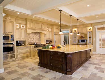 Designer kitchen with island c