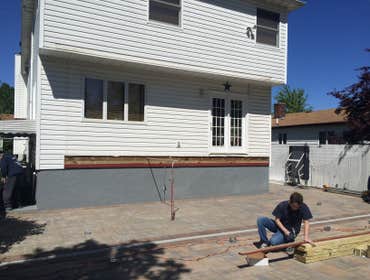 Deck with roof - before