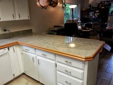 Granite countertop installation